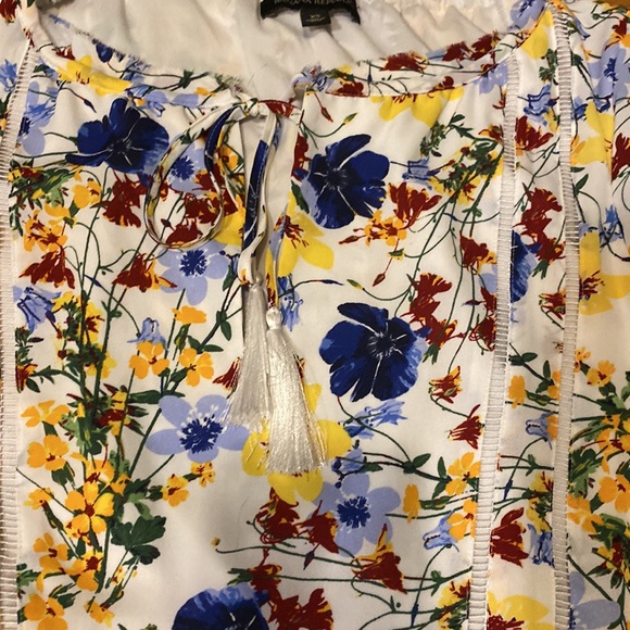 Banana Republic Multicolored XS Tie Waisted Floral Dress - Picture 8 of 12